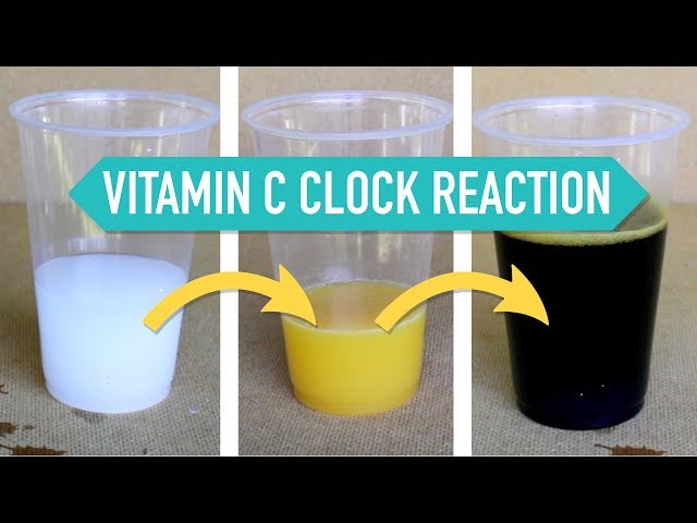 Simple Color-Changing Chemistry Clock Reactions (feat. Vitamin C)