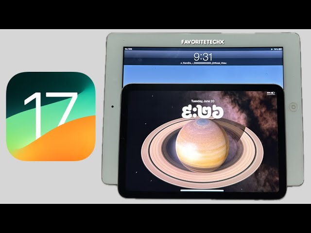 iPadOS 17 vs iPadOS 6 Lockscreen!