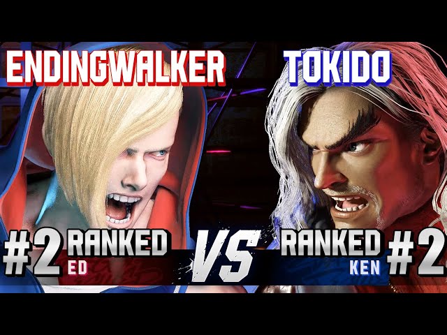SF6 ▰ ENDINGWALKER (#2 Ranked Ed) vs TOKIDO (#2 Ranked Ken) ▰ High Level Gameplay