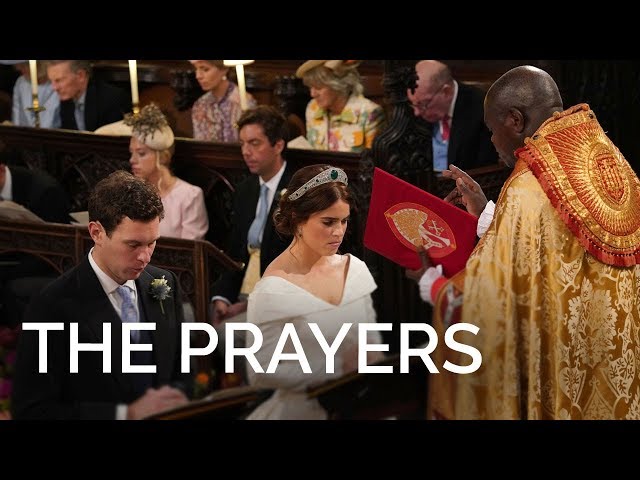 The Royal Wedding: The Archbishop of York leads the prayers
