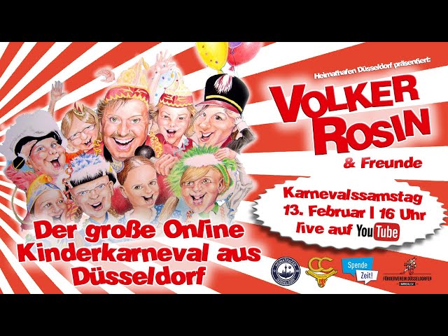 Der große Online-Kinderkarneval aus Düsseldorf mit Volker Rosin und vielen Freunden