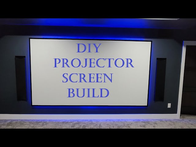 Basement Home Theater - How To Build a DIY LED Backlit Projector Screen
