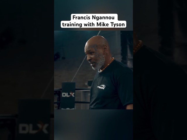 Ngannou getting ready for his fight vs. Tyson Fury