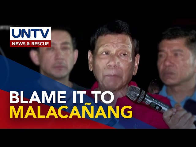 Ex-Pres. Duterte claims Malacañang behind cancellation of permit to peace rally in Dumaguete