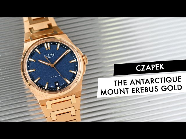 QUICK LOOK: Czapek Brings Gold To Its Antarctique Sports Watch with the Mount Erebus Deep Blue