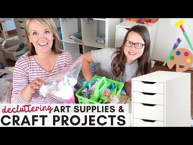 Top Tips for Decluttering Craft Projects & Art Supplies (& what to do with 1/2 done projects!)