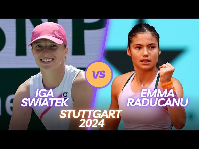 Iga Swiatek vs Emma Raducanu | Porsche Tennis Grand Prix Stuttgart 2024 Highlights