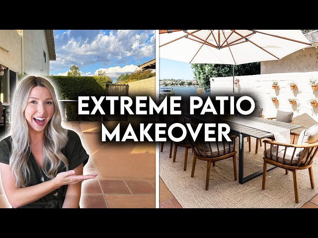 DIY EXTREME PATIO MAKEOVER | OUTDOOR DINING TRANSFORMATION