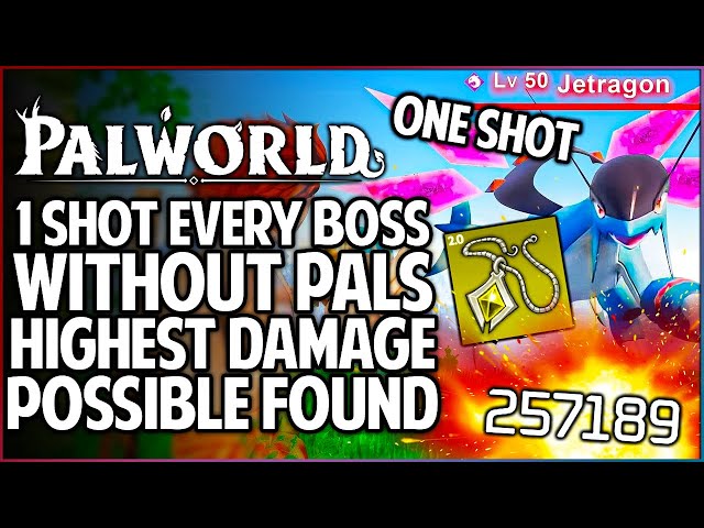 Palworld - This is BIG - How to Kill ANYTHING in 1 Hit - Highest Damage Possible - Attack Guide!