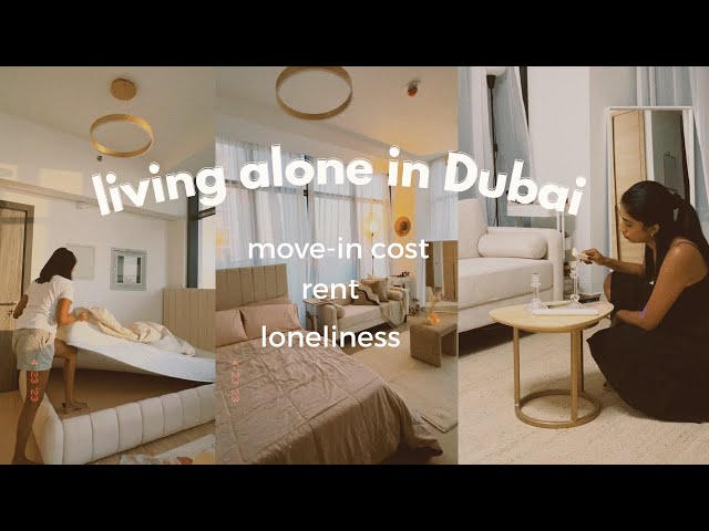 Here's how much it *really* costs me to live alone in Dubai | rent, finances, move-in expenses