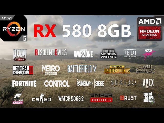 RX 580 8GB Test in 25 Games in 2020