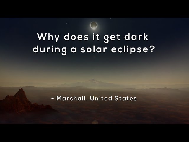 Why does it get dark during a solar eclipse?