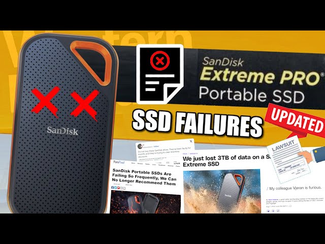 Sandisk Extreme SSD Failures UPDATED - Lawsuits, More Data Loss, Firmware Issues and Recovery?