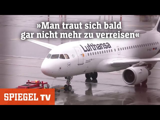 Lufthansa-Streik: Reisende genervt am Hamburger Flughafen | DER SPIEGEL