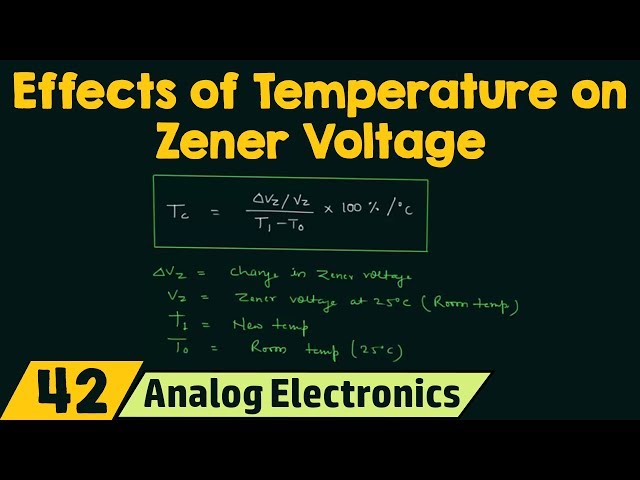 Effects of Temperature on Zener Voltage