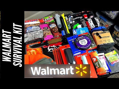 LEGIT Walmart Survival Kit: Homemade & Includes Knife, Water Filter, Tarp, Fire 🔥, Fishing Kit