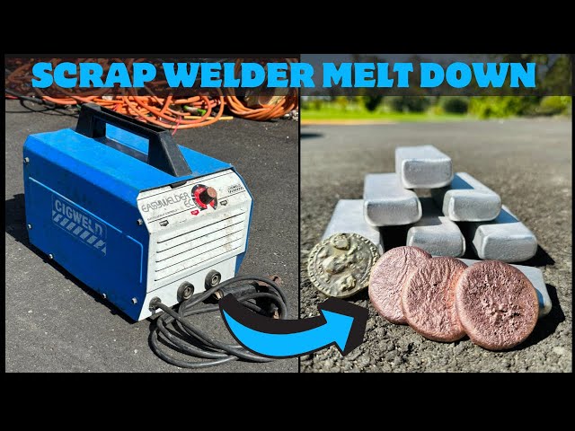 Scrap Welder Melt Down - Copper Brass Aluminum - ASMR Metal Melting - Trash To Treasure - BigStackD