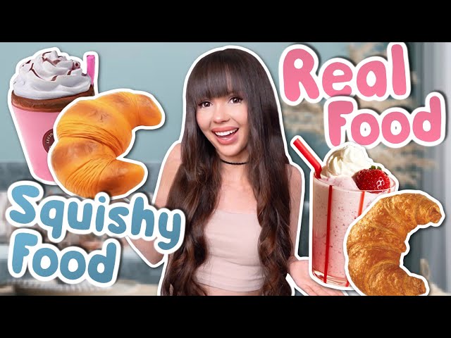 Squishy Food vs. Real Food 🥐 Wer bekommt was? | ViktoriaSarina