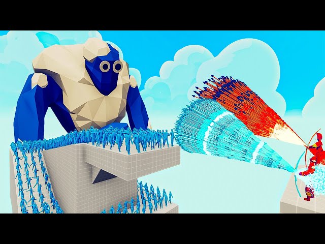 100x ICE ZOMBIES + 1x ICE GIANT vs EVERY GODS - Totally Accurate Battle Simulator.