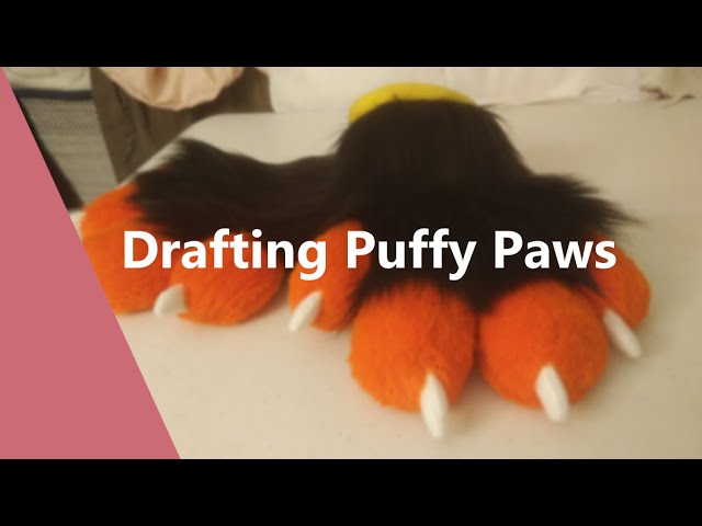 Tutorial: How to Make Puffy Paw Patterns! for fursuits
