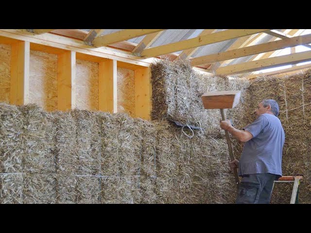 Incredible Fastest Wooden House Construction - Construction Combines Straw And Wood Less Inexpensive