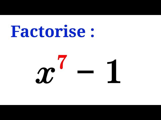 Factorization by using this trick!
