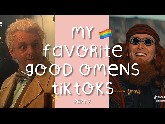 my favorite good omens tiktoks part 2 (this time it’s happier I promise🤞)