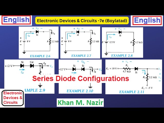 Series Diode Configuration || Examples 2.6, 2.7, 2.8, 2.9, 2.10 & 2.11 || EDC 2.4 (E)(Boylstad)