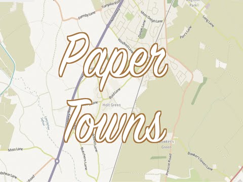 TWL #3: Paper Towns- Fake Places Made to Catch Copyright Thieves