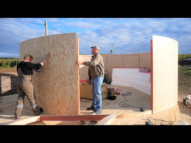 We built a cheap house in three days. Step by step construction process