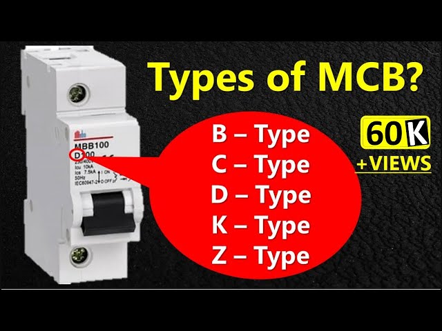 MCB Types and their Applications || Types of MCB