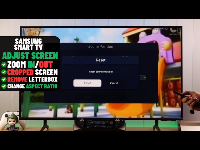 Samsung Smart TV: How to Adjust TV Full Screen! [Back Full Picture Size]