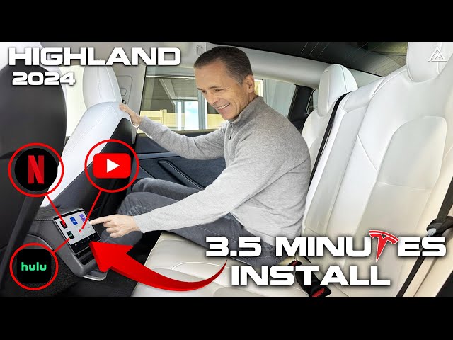 2024 Tesla Model 3 Highland: Full Review of 7 Features You Never Know of Rear Screen