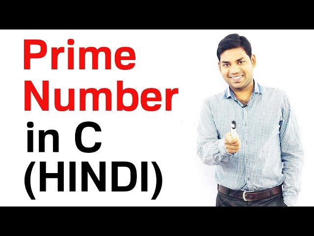 Program to Check Prime Number in C (HINDI)