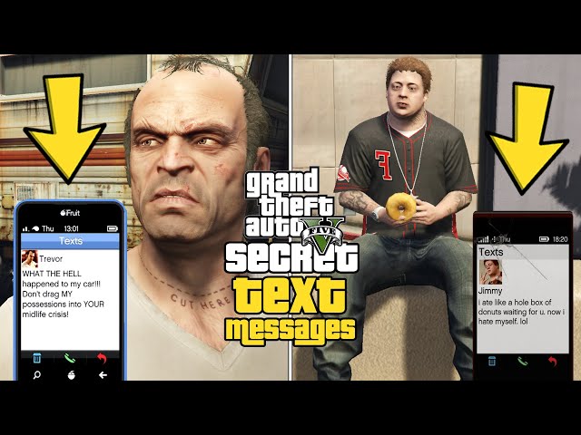 GTA 5 - Secret Text Messages! (TOP 50)