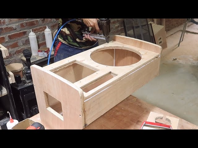 Amazing Woodworking Project Ideas // Build A Monitor Speaker Box - How To, DIY!