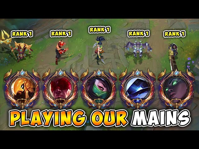 WE PLAYED OUR MAINS IN HIGH ELO!! (FOR FUN SQUAD VS. MASTER PLAYERS)