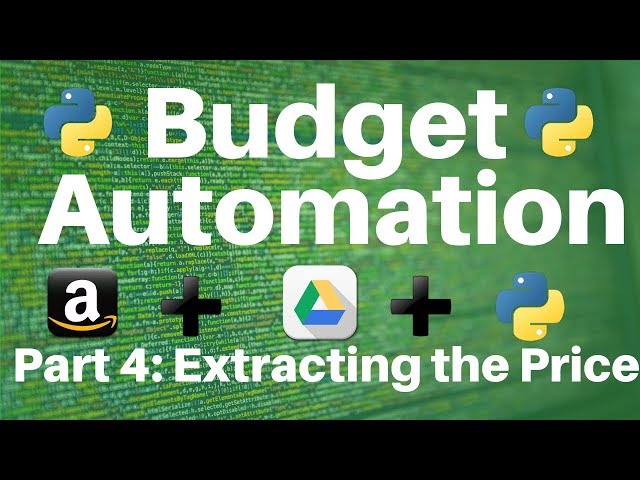 Budget Automation in Python -- Part 4: Extracting Amazon Product Information
