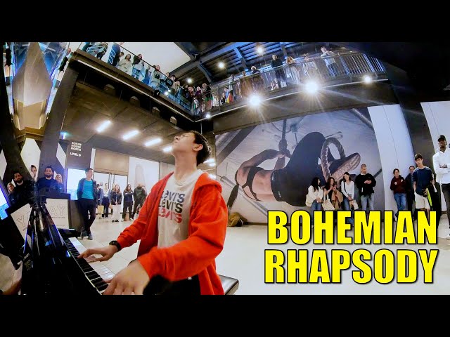 Massive Cheers When I Play Queen Bohemian Rhapsody on Shopping Mall Piano | Cole Lam