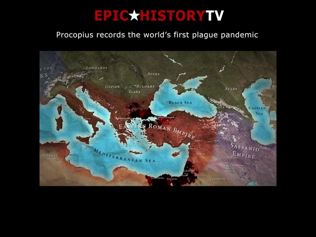 Procopius records the world's first plague pandemic