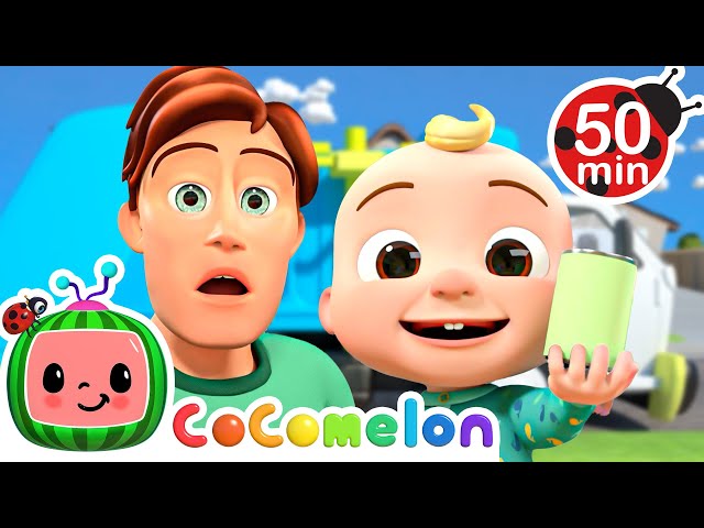 Recycling Truck Is Coming Down | Cocomelon | Kids Cartoons & Nursery Rhymes | Moonbug Kids