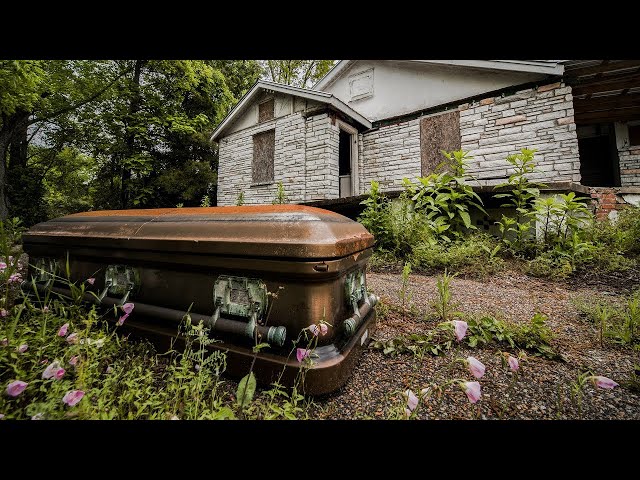 Abandoned Funeral Home - Found Caskets and Hearse