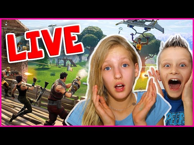 Playing Fortnite with Ronald on Live Stream!