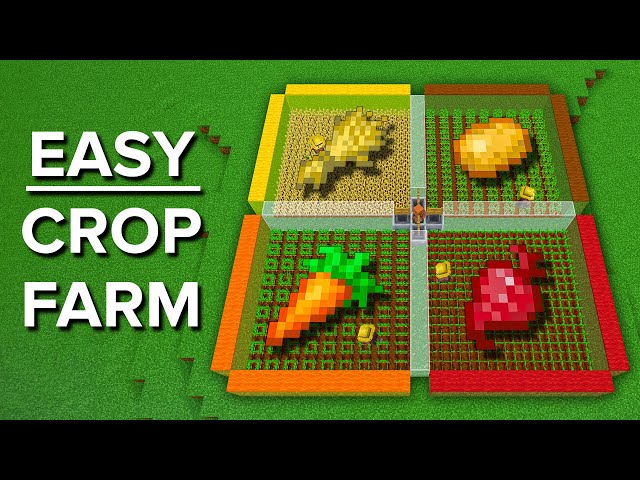 Minecraft Easy Multi Crop Farm - 850 Per Hour