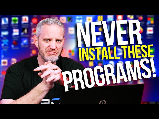 NEVER install these programs on your PC... EVER!!!