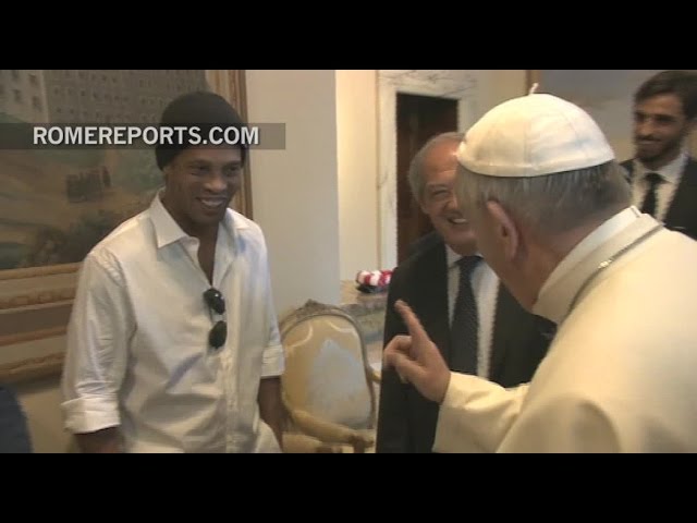 Pope Francis to Ronaldinho: Who is better Pele or Maradona?
