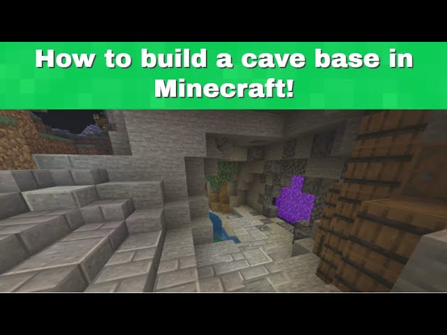 How to build a cave base in Minecraft (tutorial)