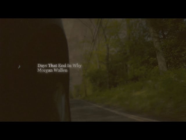 Morgan Wallen - Days That End In Why (Lyric Video)
