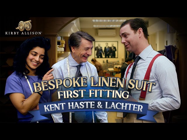 My New Linen Suit! | First Fitting | Kent, Haste & Lachter