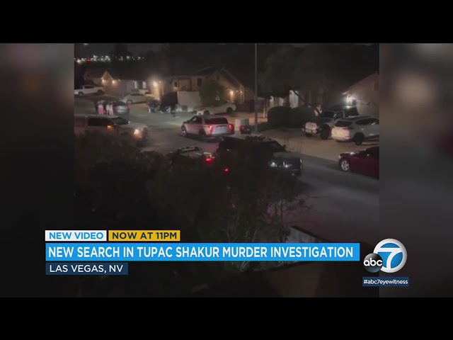Video shows police arrive to execute search warrant in Tupac case
